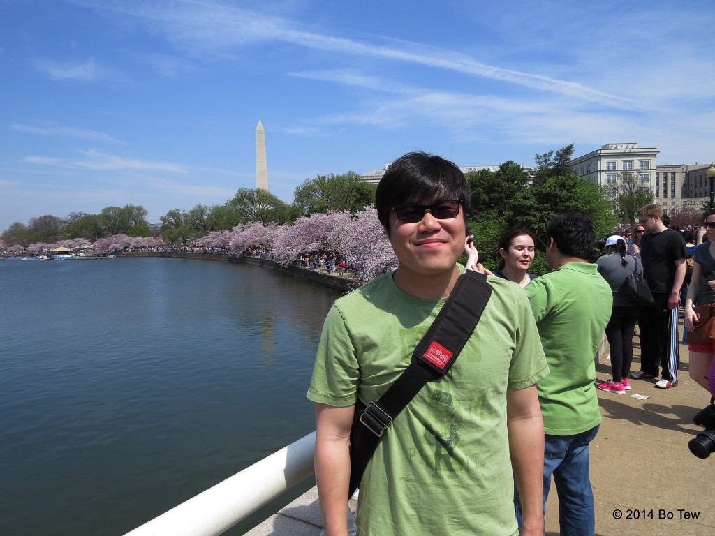 Me at the National Cherry Blossom Festival. 