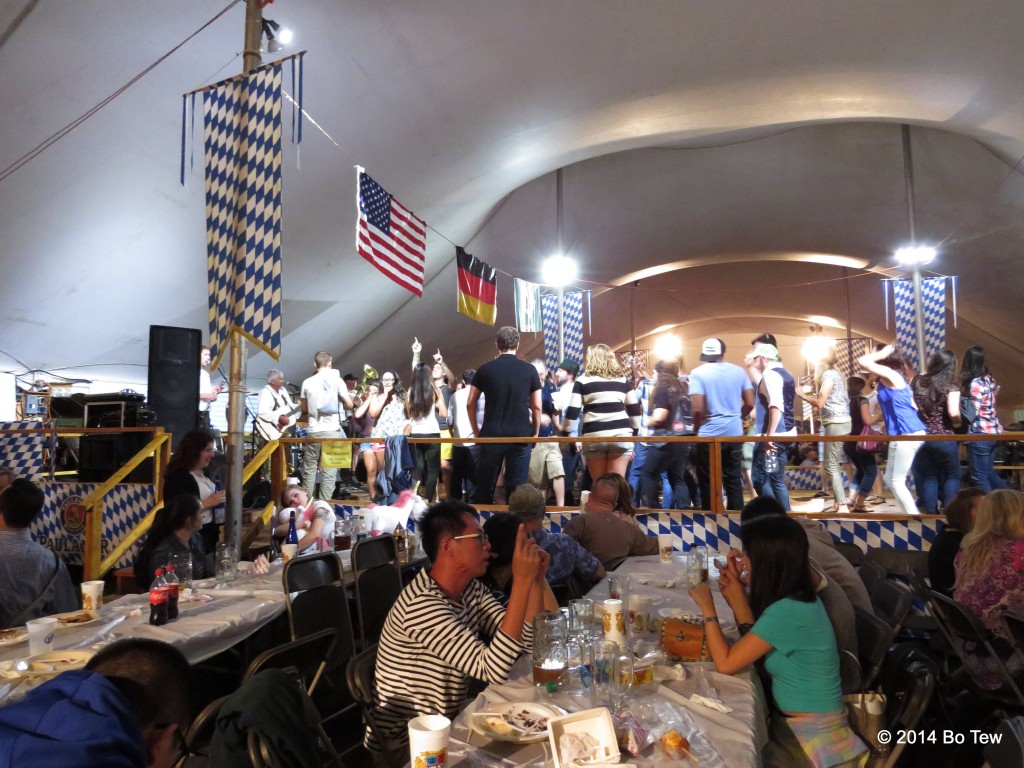 Overview of the stage @ Delaware Saengerbund Oktoberfest.
