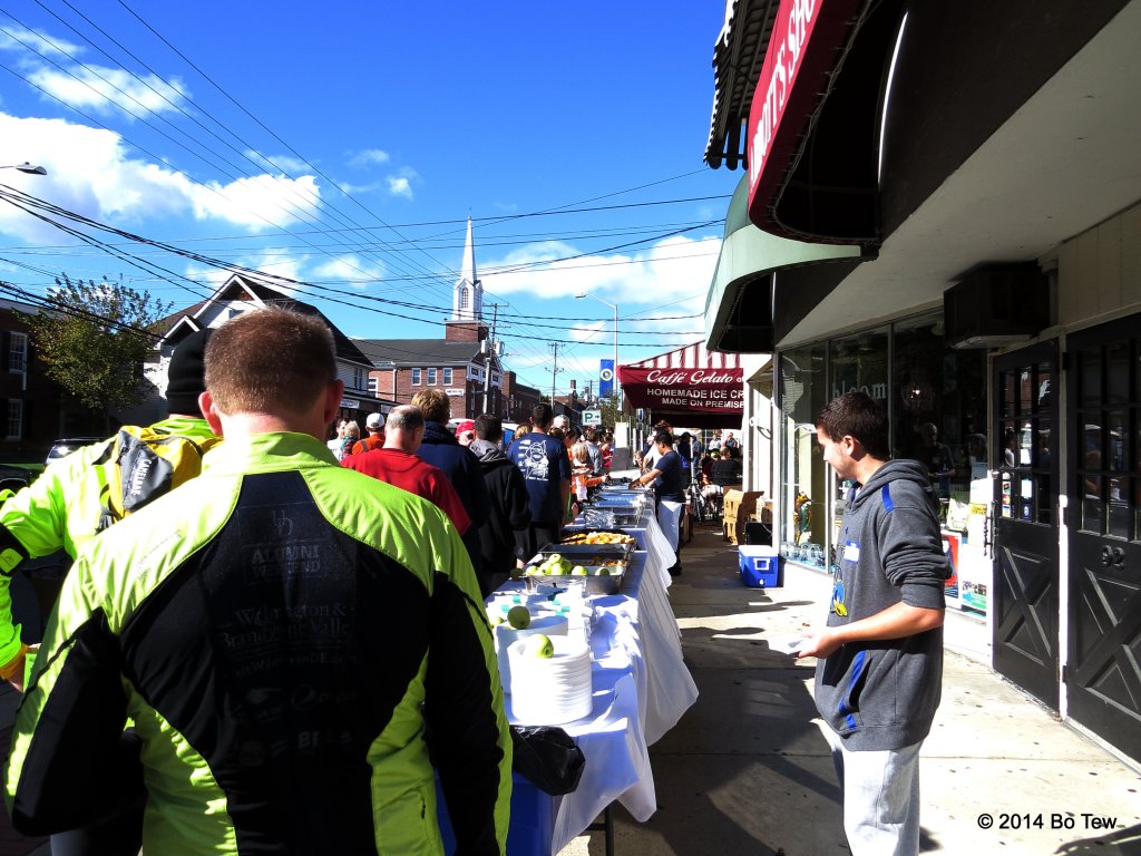 We didn't finish fast enough. There was already a long line for the brunch.