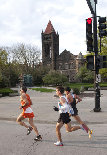 Passing Altgeld Hall During 2011 Illinois Marathon