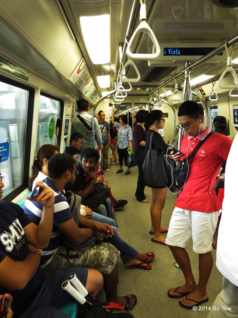 MRT (subway) in Singapore.