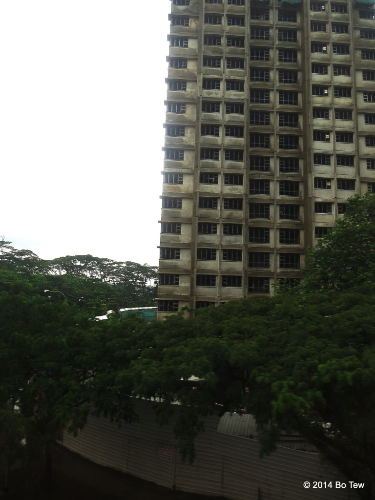 I can't fit the high-rising HDB flats (apartments) into my frame. Singapore.