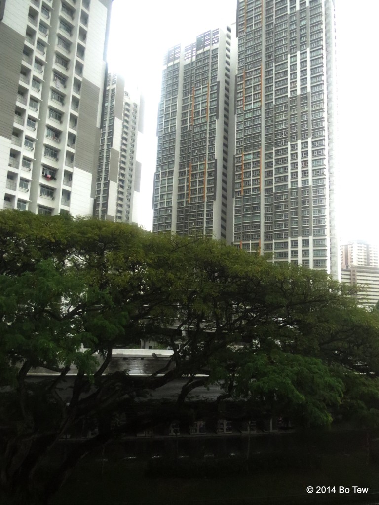 You can easily distinguish the more luxirious condominiums. Singapore.