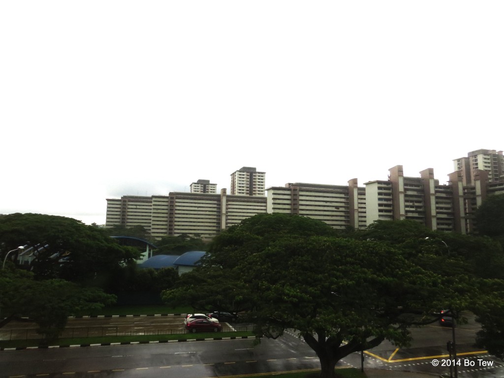 Rows of apartments. Singapore.