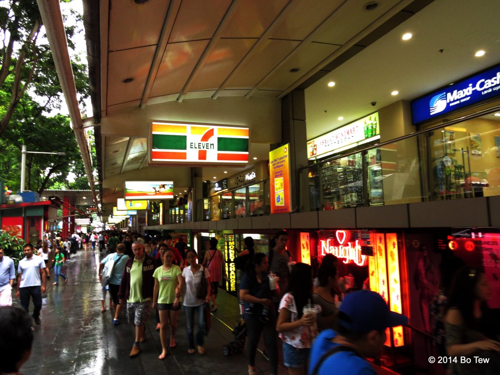 Crowded streets. Orchard Road, Singapore.