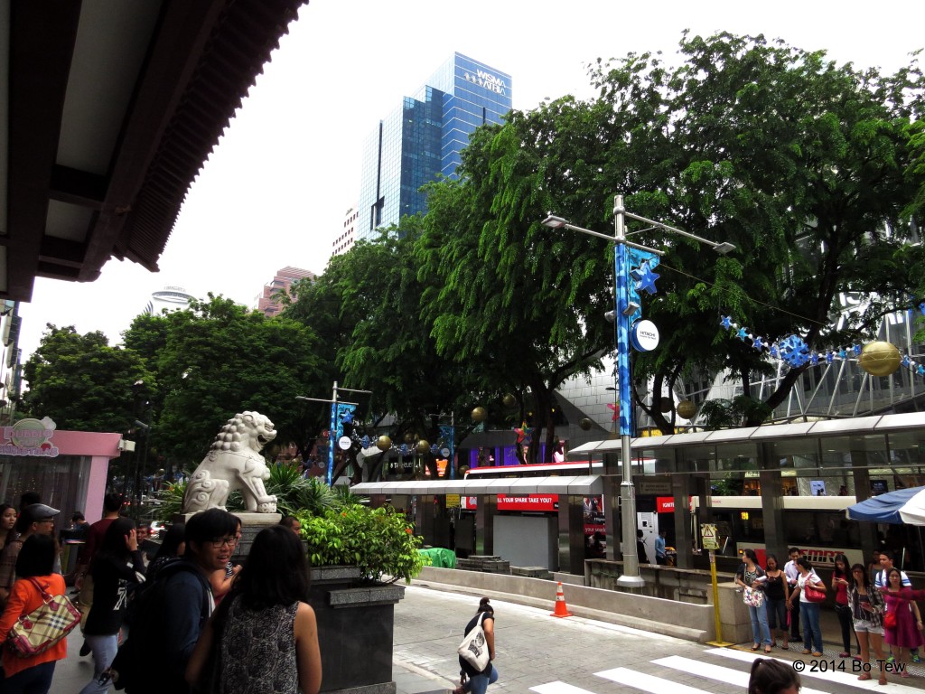 Rows of shopping malls. Orchard Road, Singapore.