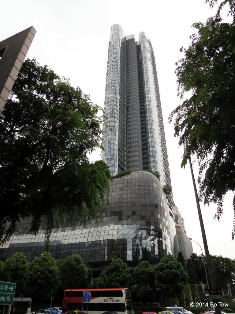 I don't recognize that tall building in the background. Things are too darn fast here. Orchard Road, Singapore.