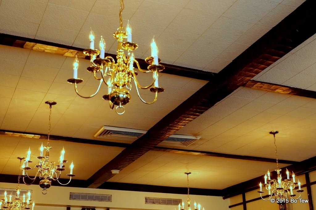 Chandeliers.